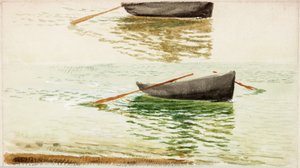 Botlar (kağıt üzerine gövde rengi ve sulu boya) by Charles Napier Hemy
