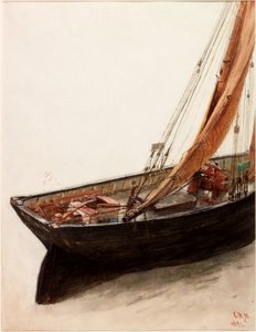 Çalışma (kağıt üzerinde bc ve wc) by Charles Napier Hemy