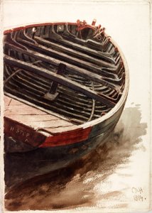 Bir Bot Çalışması by Charles Napier Hemy