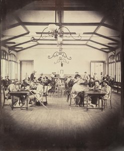 Vincennes Imperial Asylum, oyun odası, 1858-59. by Charles Nègre