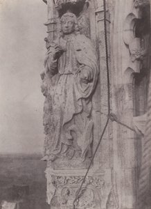 Aziz John Evangelist, Chartres Katedrali, c. 1854. by Charles Nègre