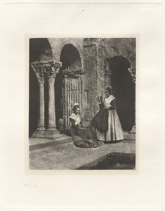 Plaka II – Arles Saint-Trophime Manastırındaki İki Arlesiennes (Levha II – Arles Saint-Trophime Manastırındaki İki Arlesiennes)