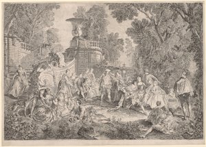 Kör Adamın Blöf Oyunu by Charles Nicolas Cochin