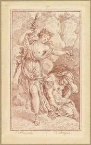 neşe ve keder by Charles Nicolas Cochin II