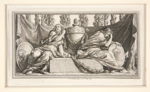 Parma Düşesi Madam de France için Cenaze Vignette