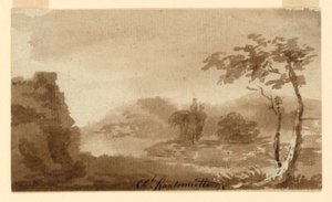 Bir manzara by Charles Nicolas Ransonnette