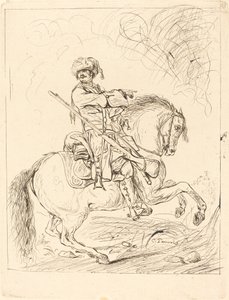 At Sırtında Bir Ejderha by Charles Parrocel