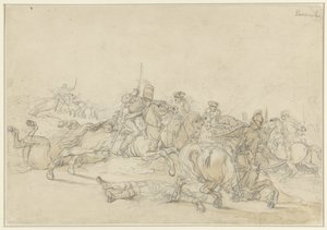 binicilik dövüşü by Charles Parrocel