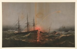 ABD Deniz Piyadeleri Taburunu Ulaştırma Valisinden Kurtaran ABD Fırkateyni Sabine by Charles Parsons