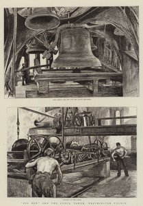 Big Ben ve Saat Kulesi, Westminster Sarayı by Charles Paul Renouard