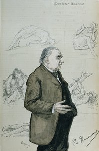 Doktor Jean Martin Charcot (1825-93) ve Histerikler, 'La Revue Illustree'den, Ağustos 1887 by Charles Paul Renouard