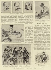 M Zola'nın Duruşması, Mahkemede Eskizler