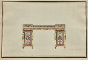 Masa tasarımı, c. 1800.