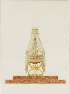 Majesteleri Roma Kralı için Beşik Tasarımı, 1811 by Charles Percier