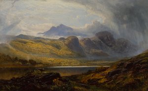 Llyn Crafnant, Uzakta Moel Siabed, Kuzey Galler by Charles Pettitt