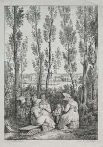 Piknik. by Charles Philibert Lasteyrie du Saillant