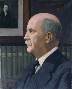 William Henry Bragg (1862-1942), arka planda Michael Faraday