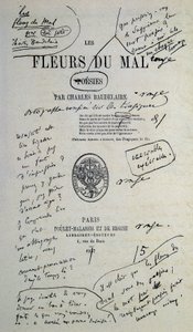 Charles Baudelaire tarafından açıklamalı “Fleurs du Evil”den çizim yapmak güzel