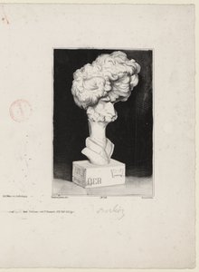 Hector Berlioz, Charles Ramelet (1805-1851) Jean-Pierre Dantan (1800-1869) tarafından yapılan bir büstün ardından by Charles Ramelet