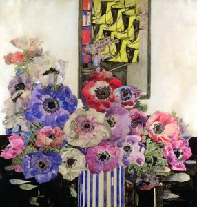 Anemonlar, c.1915-16 (kağıt üzerinde wc ve kurşun kalem) by Charles Rennie Mackintosh