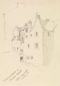 Mcleod Sokağının Köşesindeki Ev by Charles Rennie Mackintosh