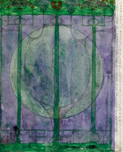 Kişisel Efor Ağacı, Charles Rennie Mackintosh (1868-1928), kağıt üzerine kalem ve suluboya, 32x25 cm
