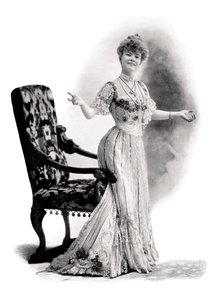 Parisli Kadın Oyuncu, Matmazel Charlotte Wiehe, 1901.