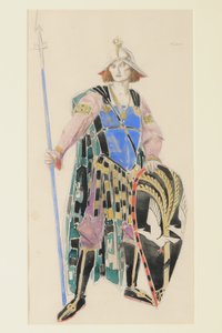 Tristan için Kostüm Tasarımı, 1920 (kağıt üzerinde wc) by Charles Ricketts