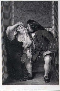 Toby Amca ve Dul, Lumb Stocks (1812-92) tarafından oyulmuş (gravür)