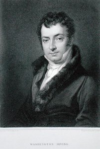 Washington Irving (1783-1859), Moseley Isaac Danforth (d.1862) tarafından oyulmuş (gravür)