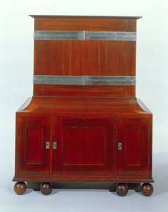 Kabin - arkadan görünüm, 1898 (maun ve beyaz kutsal) by Charles Robert Ashbee