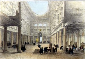 Royal Exchange iç tasarımı, batıya bakıyor