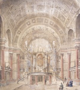 Büyük Salonun İçi, St George Salonu, Liverpool,