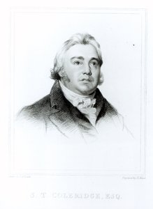 Henry Meyer (1782-1847) tarafından oyulmuş Samuel Taylor Coleridge (1772-1834) portresi by Charles Robert Leslie