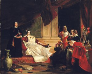 Düşes Dairesinde Sancho Panza, 1857 by Charles Robert Leslie