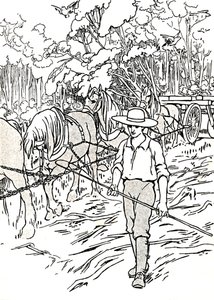 Topraklarını Temizleyen Bir Yerleşimci, 1912 by Charles Robinson