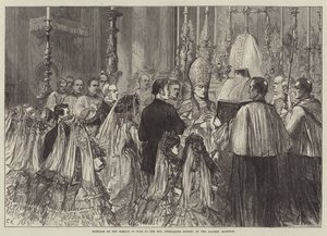 Bute Markisinin Saygıdeğer Gwendaline Howard ile Evliliği, Brompton Oratory'de by Sir John Charles Robinson