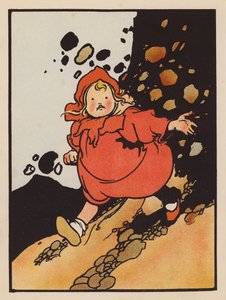 Saçmalık: Tepeye çıkmayı başaramayan kız (renkli lito) by Charles Robinson