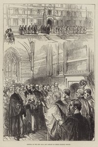 Oxford, Keble College Yeni Salonu ve Kütüphanesinin Açılışı by Sir John Charles Robinson