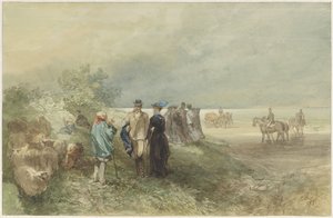 Zuiderzee'nin kıyısında by Charles Rochussen