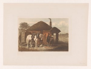 Adamla konuşurken nalbant by Charles Rochussen