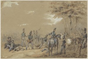 savaşta piyade by Charles Rochussen