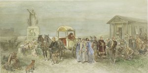 Romalılar ve Batavians ile Pazar by Charles Rochussen