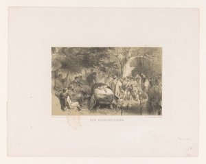 Ormanda yargılama ve cezalandırma Bir dava (nesne üzerindeki başlık) by Charles Rochussen