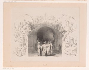 Kilise portalı önünde dini by Charles Rochussen