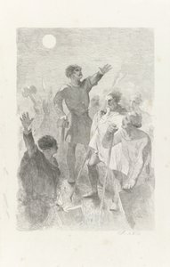 Wilfried, savaşçılarıyla çevrili by Charles Rochussen
