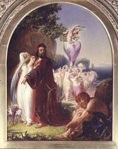 Prospero ve Miranda by Charles Rolt