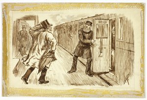 Treni Yakalayan Adam by Charles Samuel Keene