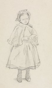 Küçük Bir Kız İçin Eğitim. by Charles Samuel Keene