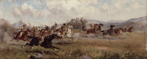 Sioux Posta Arabasına Saldırıyor, 1909